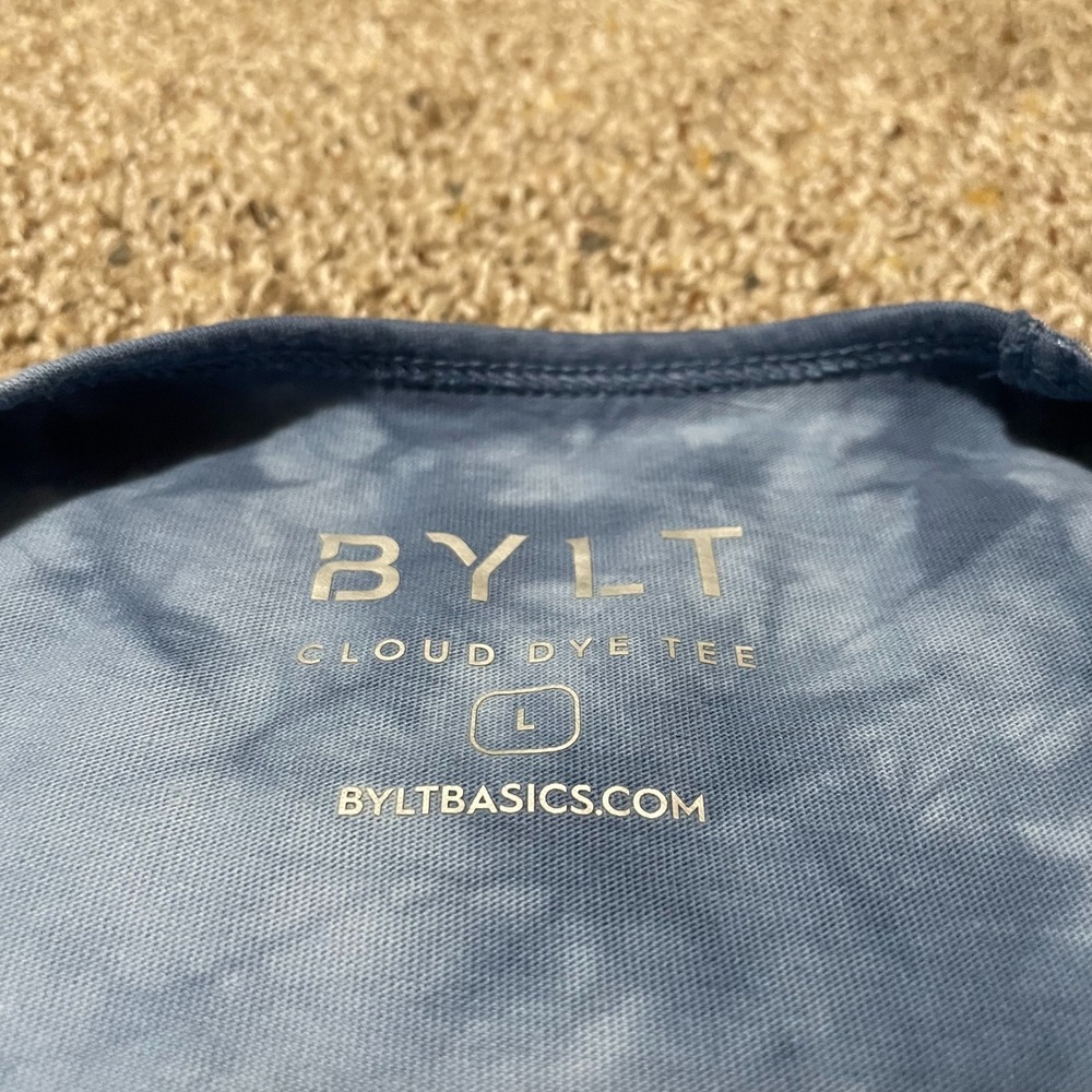 BYLT Basics Blue Tie-Dye Short Sleeve Tee - Picture 2 of 3